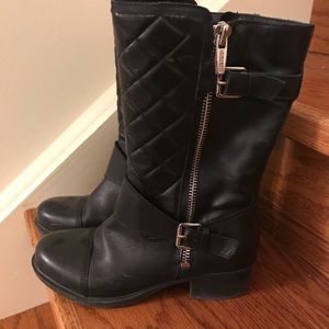 Marc Fisher genuine leather moto boots